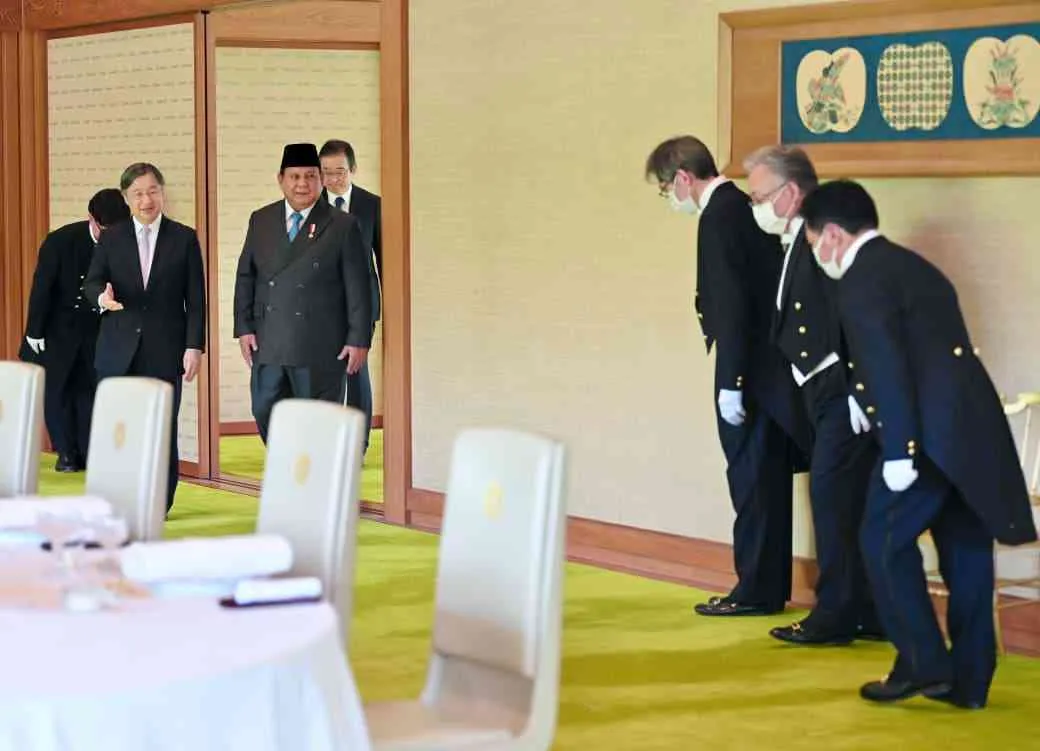 Presiden Prabowo Bertemu Kaisar Naruhito di Tokyo, Soroti Hubungan Hangat Indonesia–Jepang