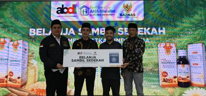 PT Abdi Herba Alami Gandeng BAZNAS RI Jalankan Program Sedekah Rp2.500 per Botol Madu Herbal