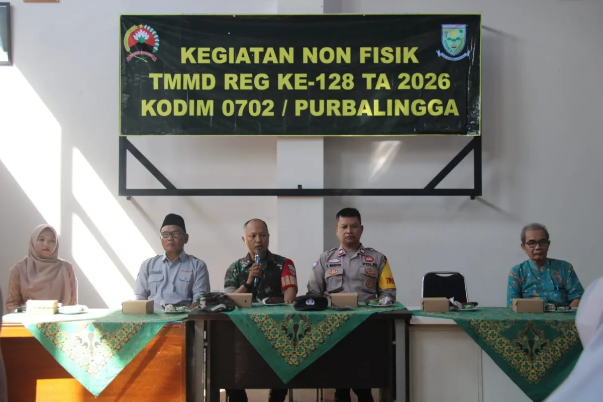 Penyuluhan TMMD di Desa Kertanegara Bahas Kamtibmas dan Pentingnya Literasi Anak