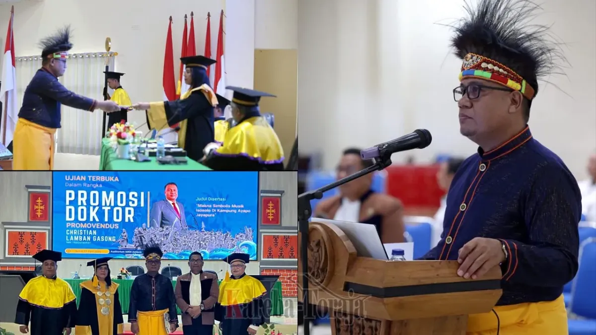 Putra Toraja Raih Gelar Doktor di IAKN Ambon lewat Riset Makna Simbolik Musik Isosolo