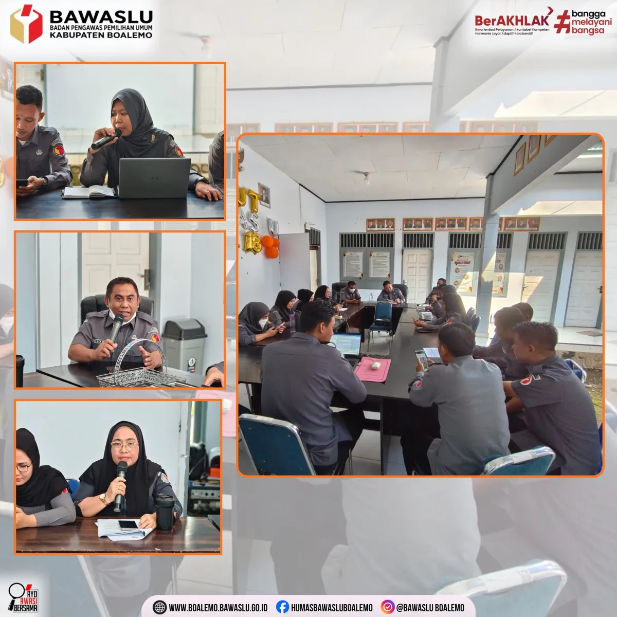 Rapat Internal Bawaslu Boalemo Bahas Evaluasi Kinerja dan Kesiapan Program Strategis
