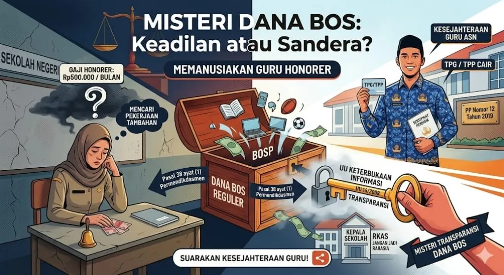 Gaji Guru Honorer Masih Rendah, Alokasi Dana BOS dan Transparansi RKAS Jadi Sorotan