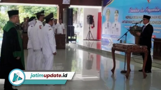 Bupati Bojonegoro Lantik Tiga Kades PAW 2026, Tekankan Amanah dan Transparansi Dana Desa
