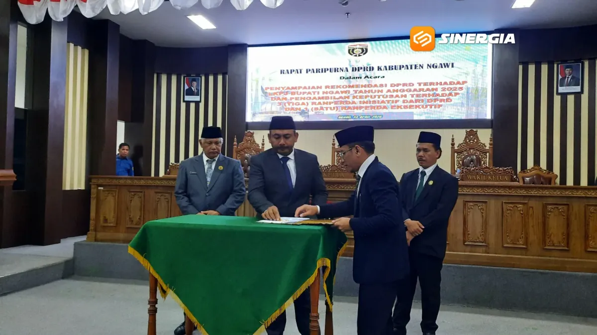 DPRD Ngawi Sampaikan Rekomendasi LKPJ 2025, Pemkab Siapkan Penguatan Riset dan Inovasi Lewat Bapperida