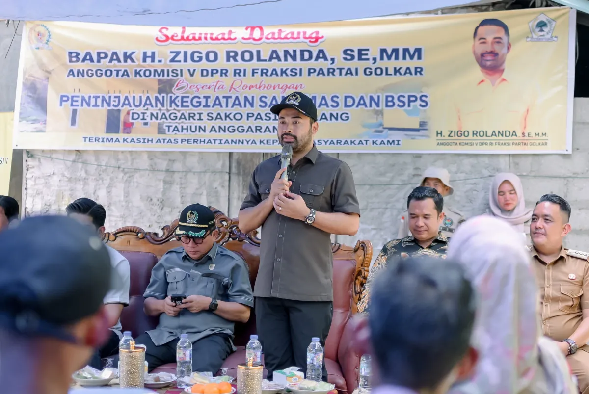Zigo Rolanda Resmikan PAMSIMAS, SANIMAS, dan Pasar Baru dalam Reses di Solok Selatan