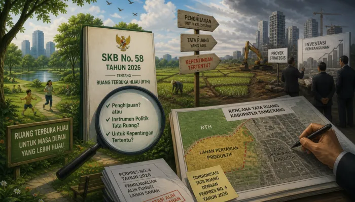 SKB No. 58/2026 tentang RTH di Kabupaten Tangerang Dipertanyakan di Tengah Sinkronisasi Tata Ruang