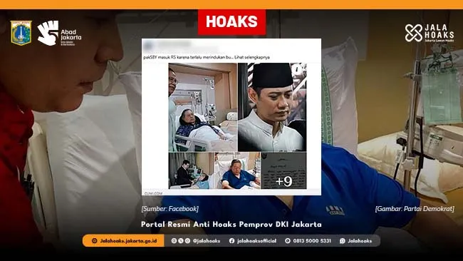 Klaim SBY Masuk Rumah Sakit pada April 2026 Disebut Hoaks, Unggahan Gunakan Foto Lama