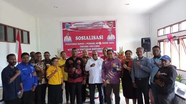 Kesbangpol Mamberamo Raya Sosialisasikan Perbup Bantuan Keuangan Parpol