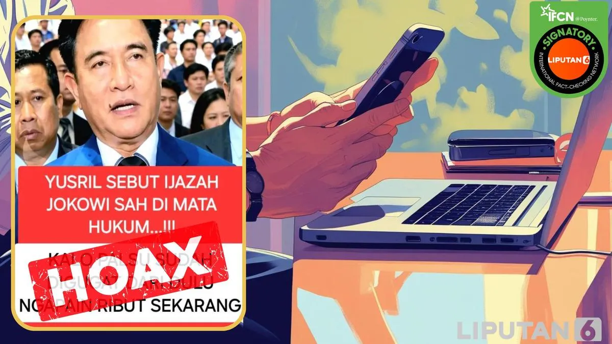 Klaim Yusril Sebut Ijazah Jokowi Sah di Mata Hukum Beredar di Medsos, Ini Bantahannya