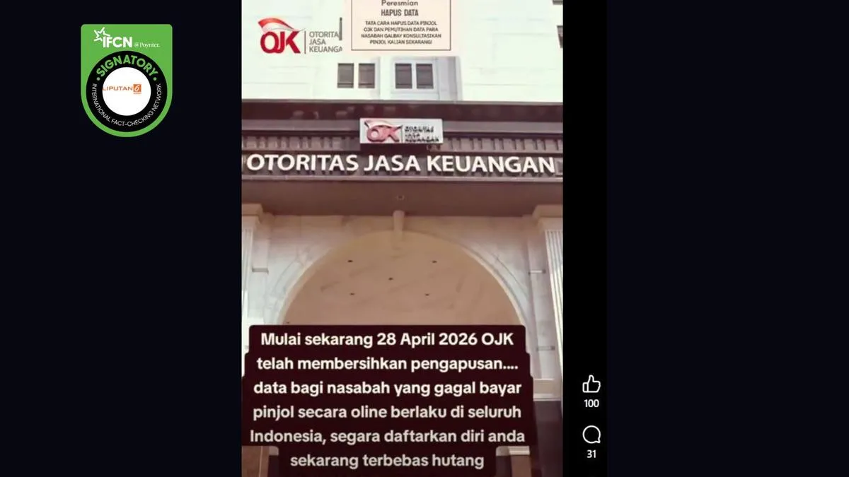 OJK Tegaskan Tidak Ada Pemutihan atau Penghapusan Data Nasabah Gagal Bayar Pinjol per 28 April 2026