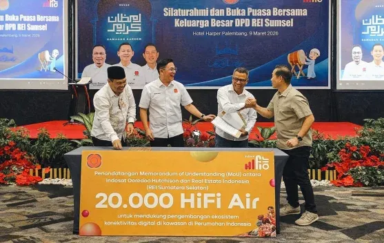 Indosat Gandeng REI Sumsel Perluas Layanan Internet Rumah Nirkabel HiFi Air ke Kawasan Perumahan