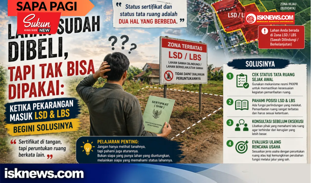 Lahan Sudah Bersertifikat Tapi Tak Bisa Dimanfaatkan, Ini yang Terjadi Saat Masuk LSD atau LBS