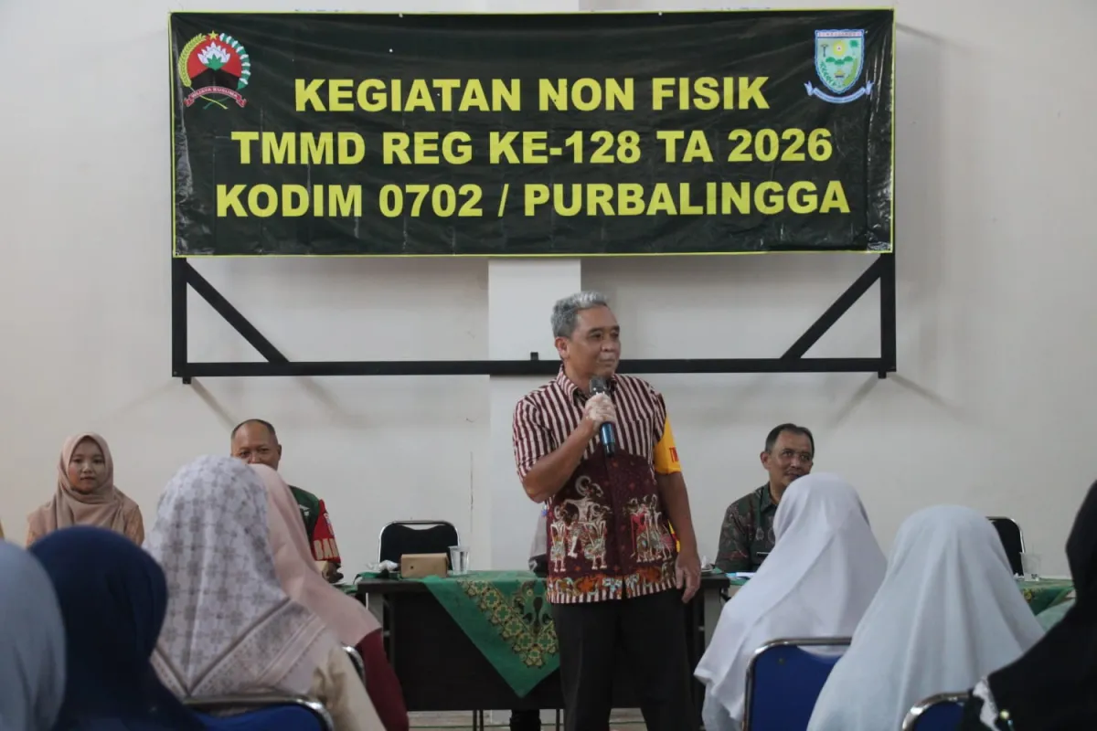 Penyuluhan TMMD di Desa Kertanegara Bahas Kamtibmas dan Literasi Anak