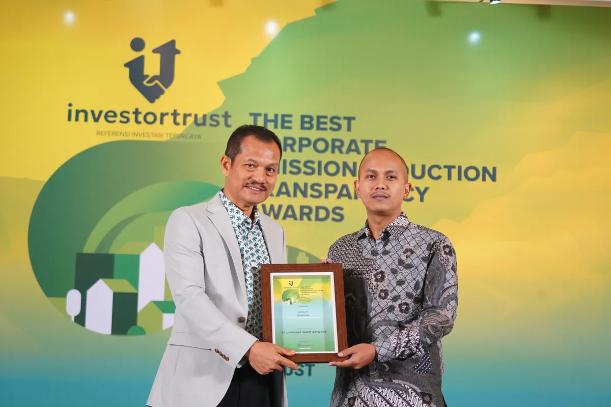 Cisadane Sawit Raya Raih Penghargaan Transparansi Penurunan Emisi 2026