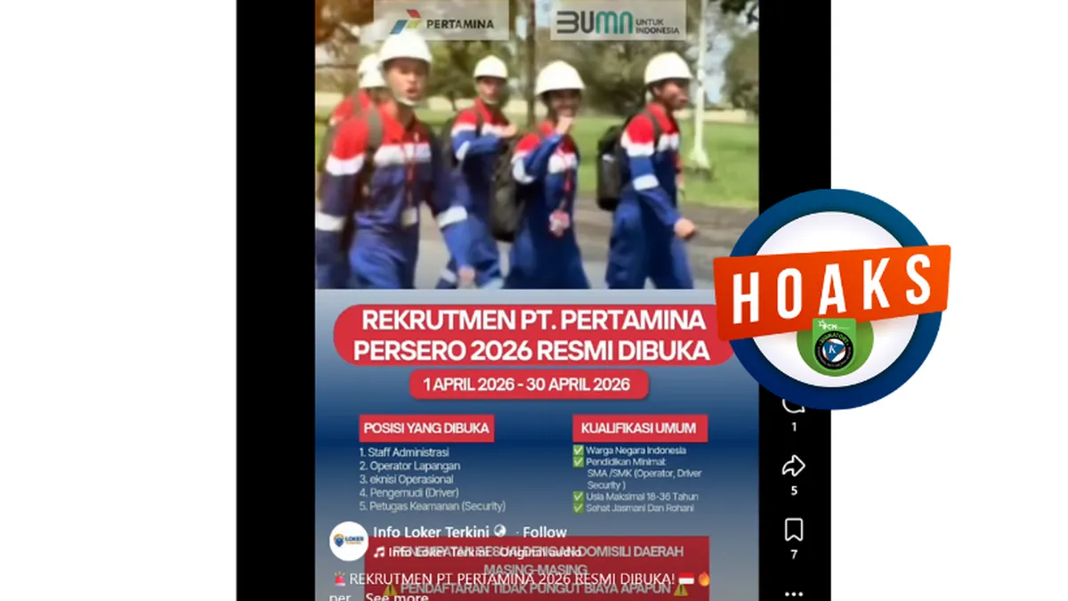 Hoaks Rekrutmen Pertamina April 2026 Beredar di Media Sosial, Ini Klarifikasi dan Modusnya