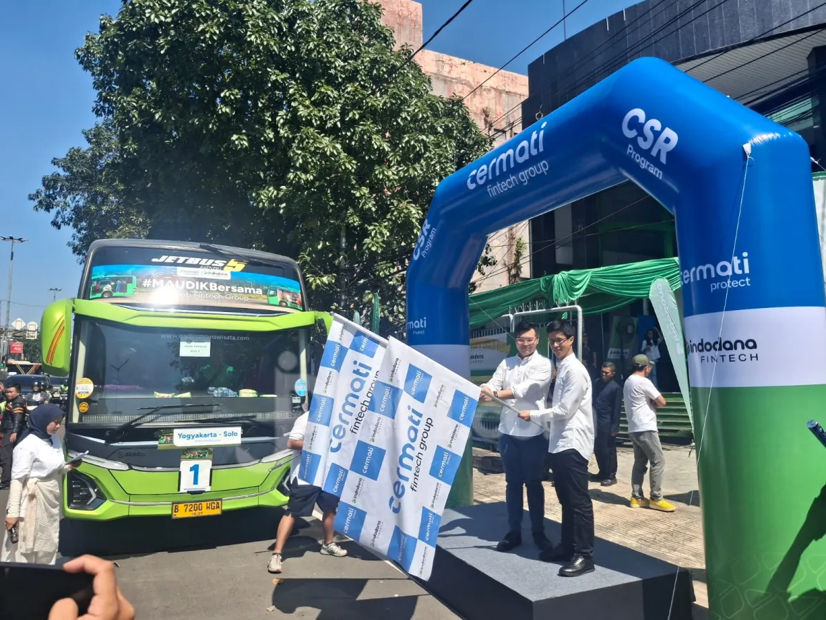 Cermati Fintech Group Berangkatkan 225 Peserta Mudik Gratis Jelang Lebaran