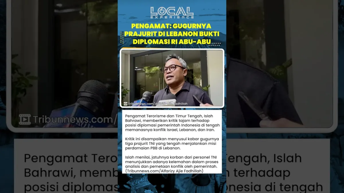Pengamat Soroti Diplomasi Indonesia Usai Tiga Prajurit TNI Gugur dalam Misi PBB di Lebanon