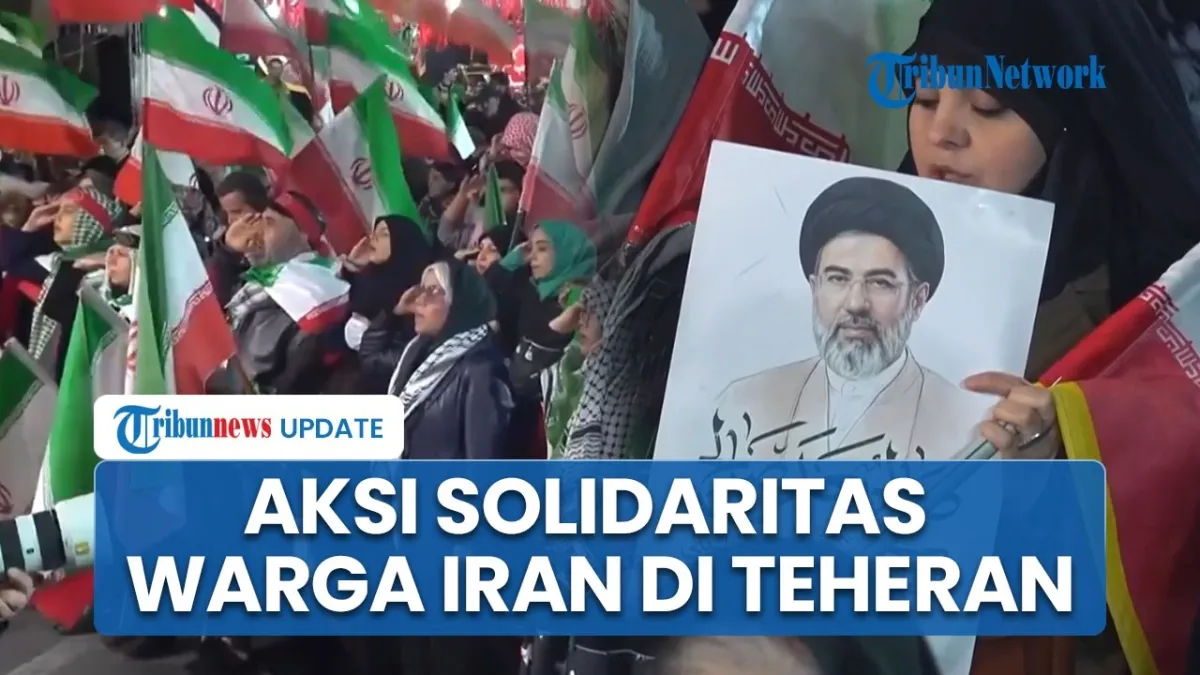 Aksi Damai di Teheran, Warga Iran Kibarkan Bendera di Tengah Konflik dan Lonjakan Harga Minyak Global