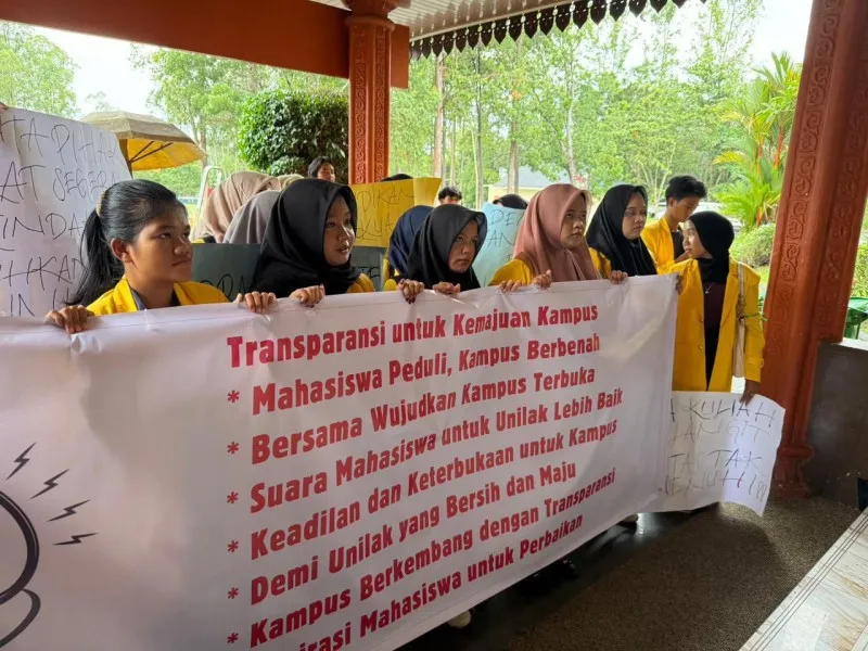 Mahasiswa Unilak Desak Transparansi Dana Kampus, Soroti Ketidakhadiran Rektor di Tengah Aksi