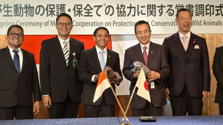 Indonesia dan Prefektur Shizuoka Jepang Teken MoU Konservasi Komodo Lewat Program Breeding Loan