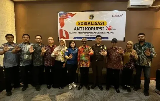 Kantah Fakfak Gelar Sosialisasi Antikorupsi untuk Perkuat Transparansi Layanan Pertanahan