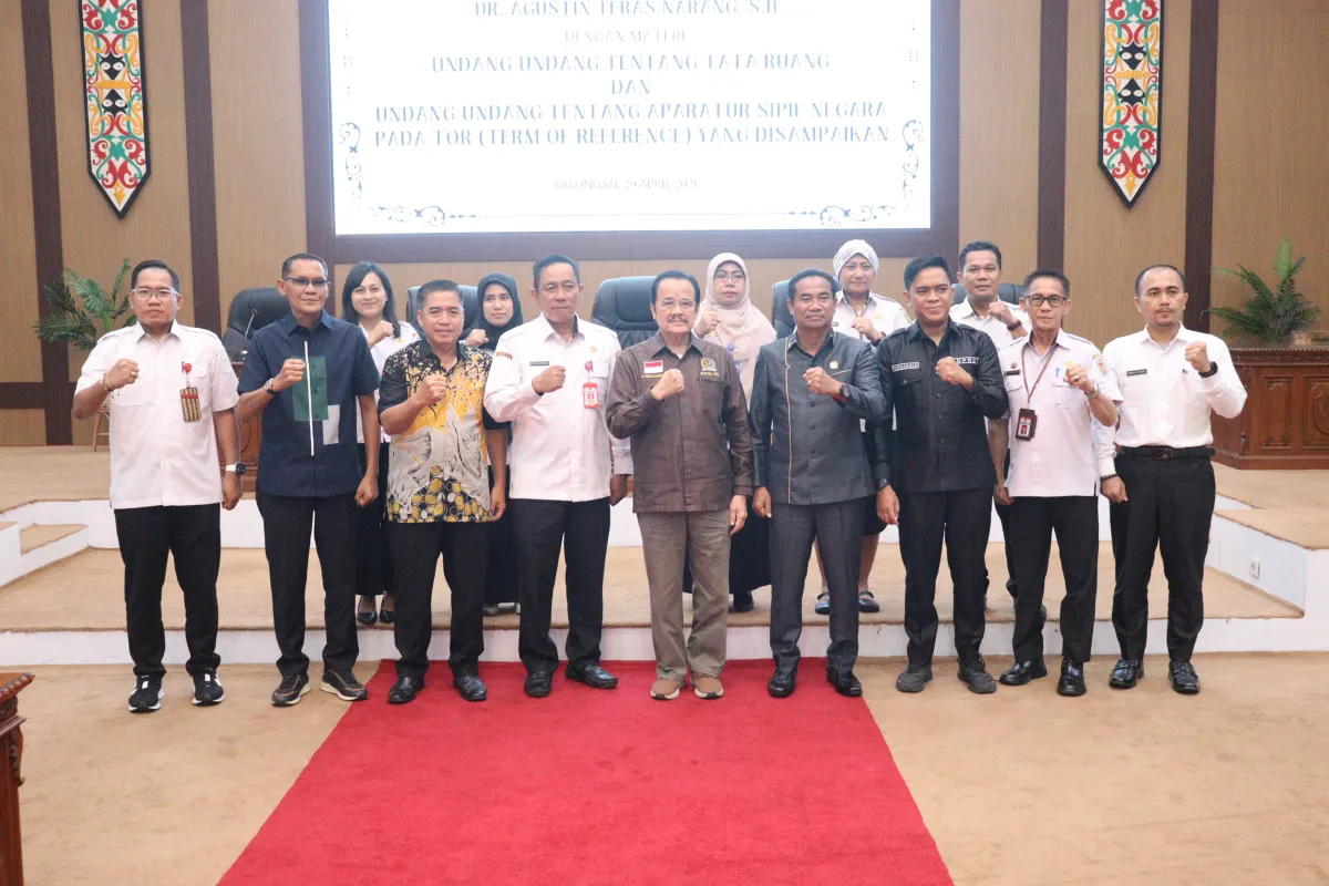 Sekda Katingan Hadiri Reses DPD RI, Bahas UU Tata Ruang dan ASN