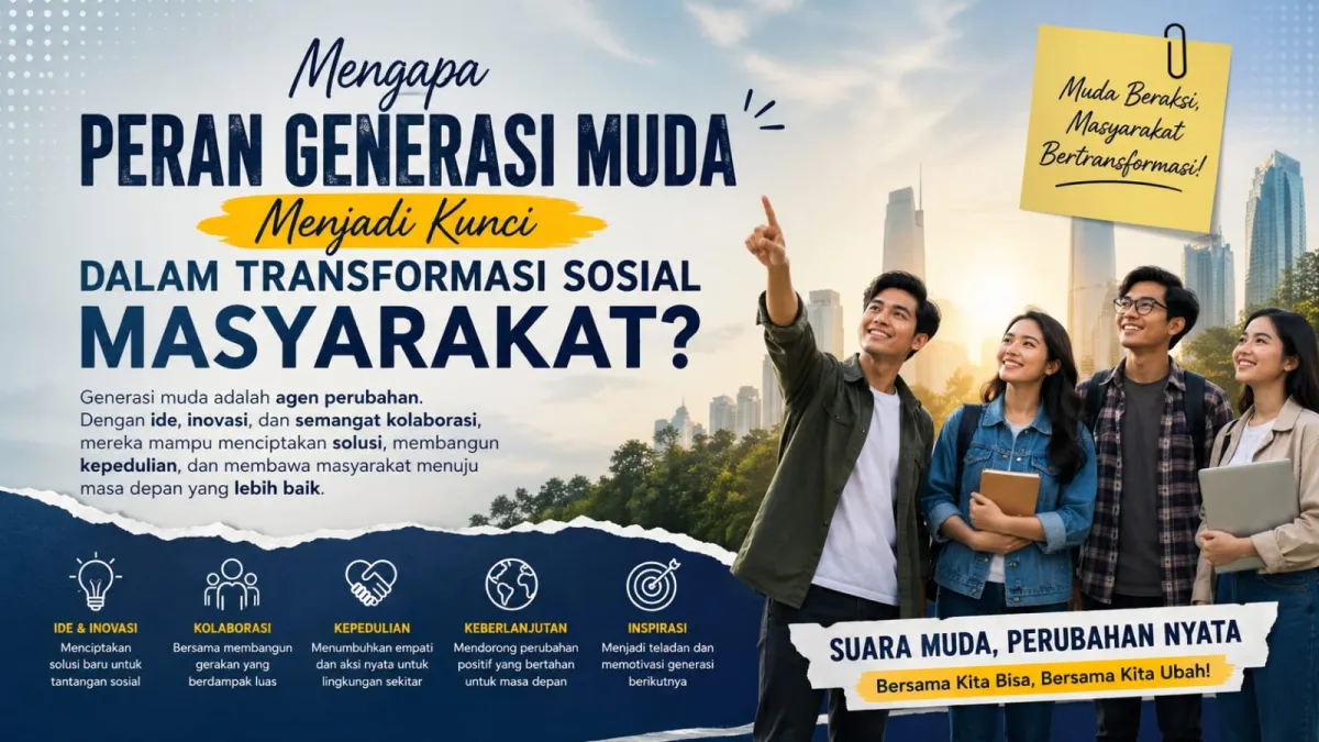 Peran Generasi Muda Dinilai Krusial dalam Mendorong Transformasi Sosial