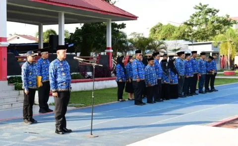 Wabup Tapanuli Tengah Pimpin Upacara Hari Otonomi Daerah, Soroti Transparansi dan Akuntabilitas