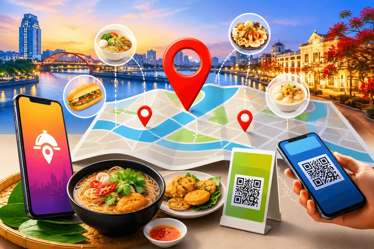 Hai Phong Kembangkan Peta Kuliner Digital, Dorong Tempat Usaha Beralih ke Layanan dan Pembayaran Nontunai
