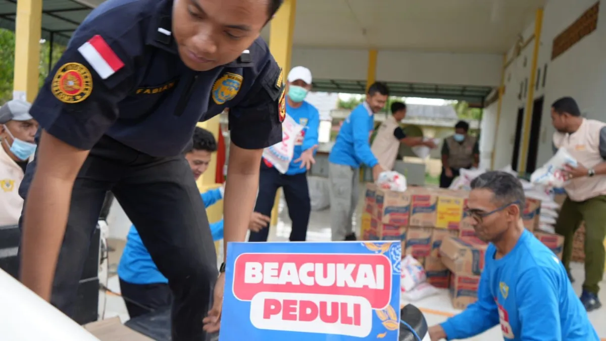 Bea Cukai Lhokseumawe Salurkan 1,25 Ton Beras dan Perlengkapan Ibadah untuk Warga Terdampak Bencana di Bireuen