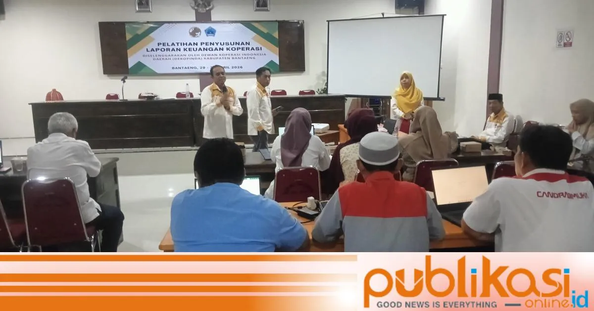 Dekopinda Bantaeng Gelar Pelatihan Laporan Keuangan untuk Perkuat Tata Kelola Koperasi
