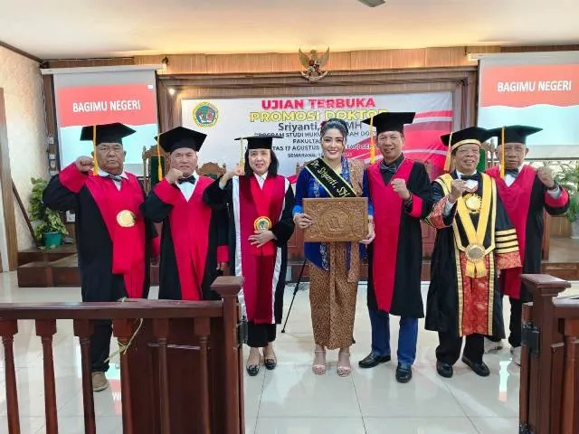Sriyanti Raih Gelar Doktor di Untag Semarang, Soroti Rekonstruksi UU Penanganan Konflik Sosial