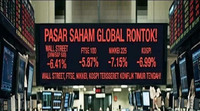 Eskalasi Konflik Timur Tengah Tekan Pasar Saham Global, Wall Street hingga Asia Kompak Melemah
