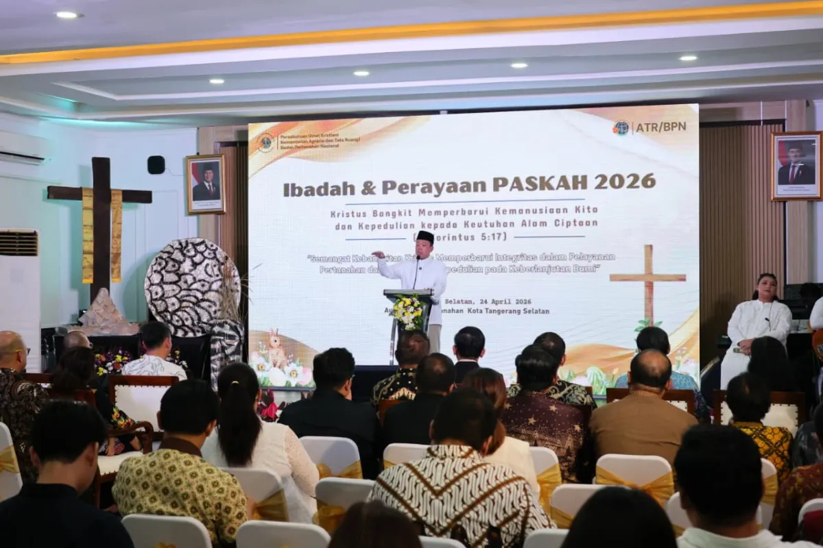 Menteri ATR/BPN Nusron Wahid Ajak Jadikan Paskah Momentum Kebangkitan Bangsa