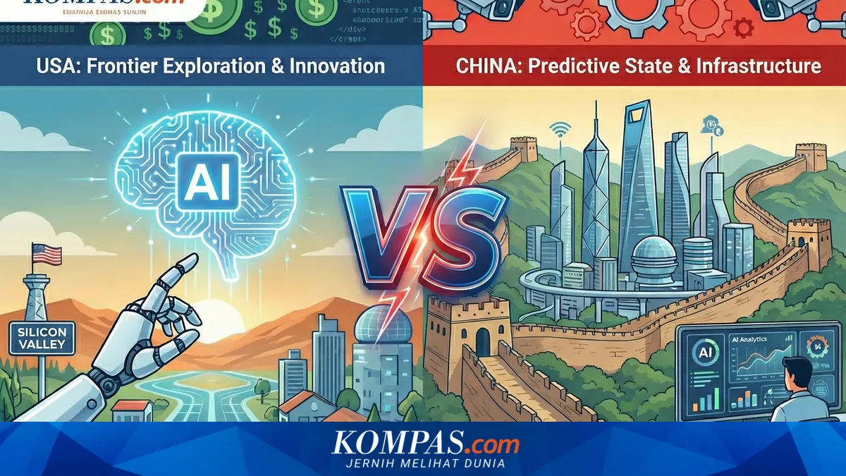Laporan Stanford: Jarak Kekuatan AI Amerika Serikat dan China Kian Menyempit