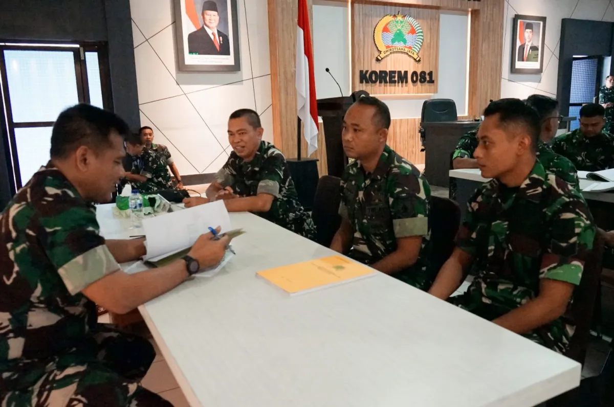 Danrem 081/DSJ Terima Tim Audit Kinerja, Dorong Transparansi