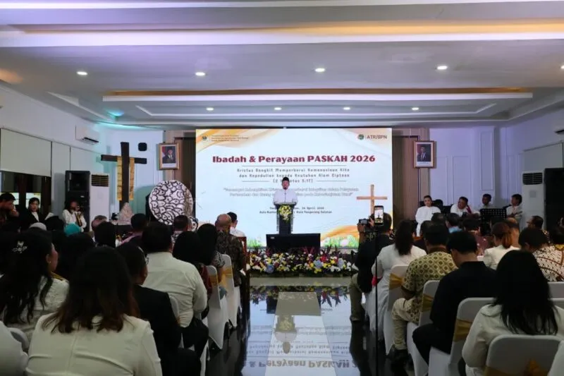 Nusron Wahid Hadiri Perayaan Paskah ATR/BPN, Tekankan Momentum Kebangkitan dan Pelayanan Publik