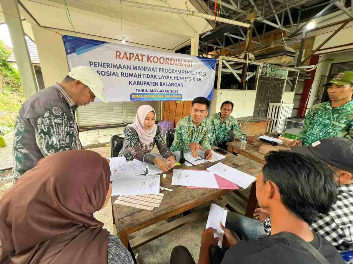 Dinsos Balangan Koordinasikan Program RTLH 2026, Tekankan Penyaluran Transparan dan Tepat Sasaran