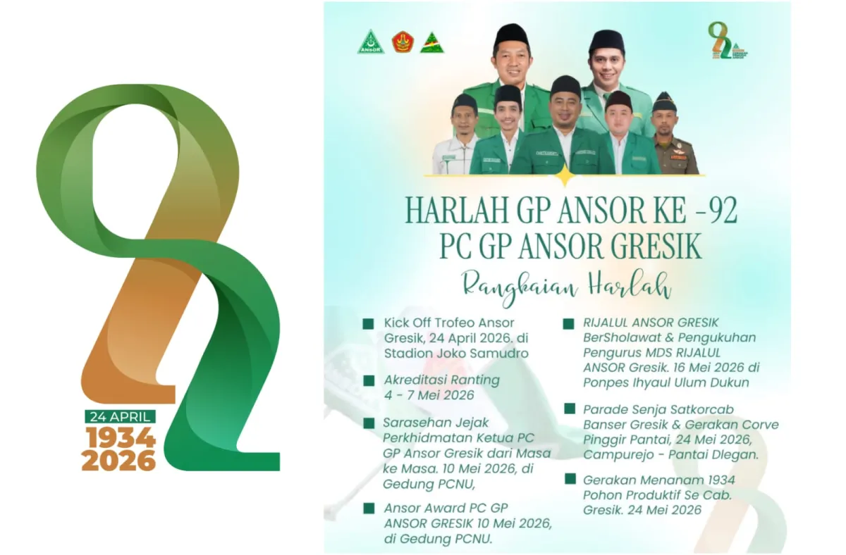PC GP Ansor Gresik Siapkan Sejumlah Agenda untuk Peringatan Harlah ke-92