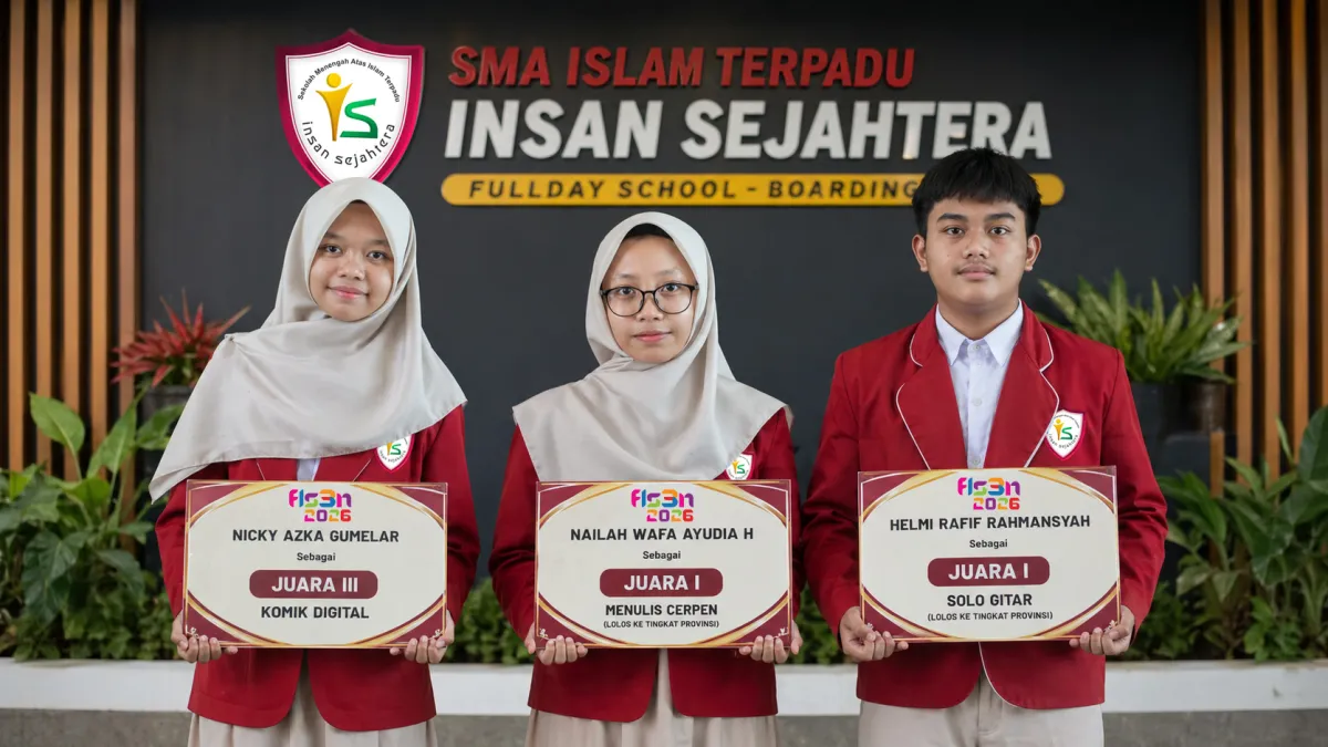 Tiga Siswa SMAIT Insan Sejahtera Raih Juara FLS3N Kabupaten Sumedang, Dua Lolos ke Provinsi