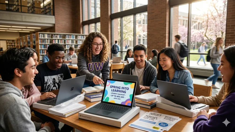 Microsoft Gulirkan Program “Spring into Learning”, Diskon Surface hingga 40% untuk Pelajar di AS