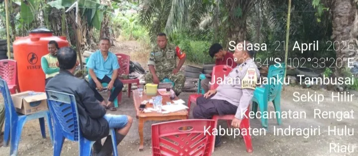 Babinsa Gelar Komunikasi Sosial Rutin di Sekip Hilir, Ajak Warga Musyawarah Cari Solusi Masalah Lingkungan