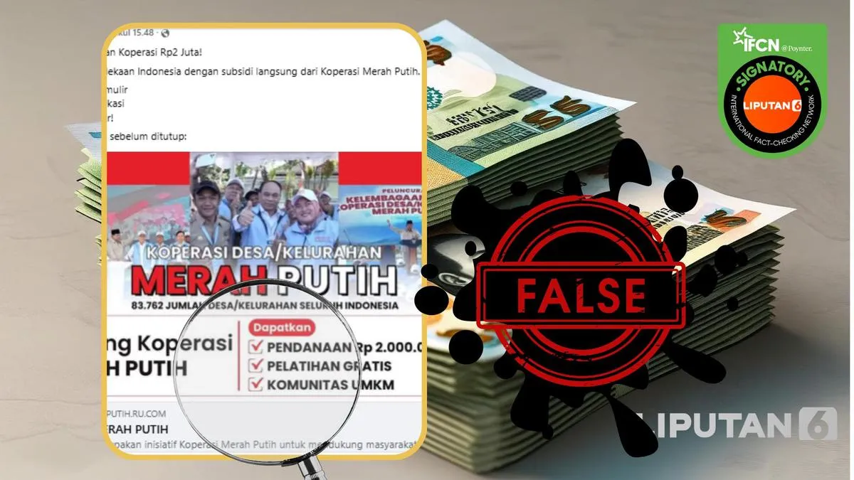 Nama Koperasi Desa Merah Putih Dicatut untuk Hoaks Rekrutmen dan Bantuan, Ini Ragam Klaim yang Beredar