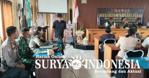 Satgas TMMD ke-128 Kodim 1623/Karangasem Sosialisasikan Aturan Pemanfaatan Tata Ruang di Desa Pempatan