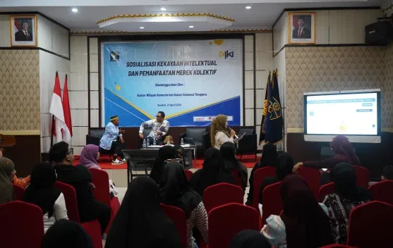 Kanwil Kemenkum Sultra Pandu UMKM Gunakan Aplikasi Iproline untuk Daftar Merek