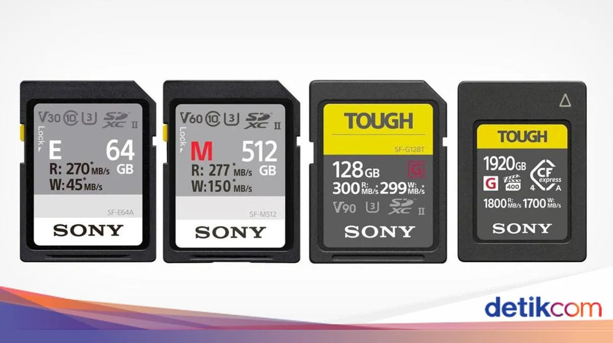 Sony Tangguhkan Penjualan Kartu Memori CFexpress dan SD di Tengah Krisis Pasokan Global