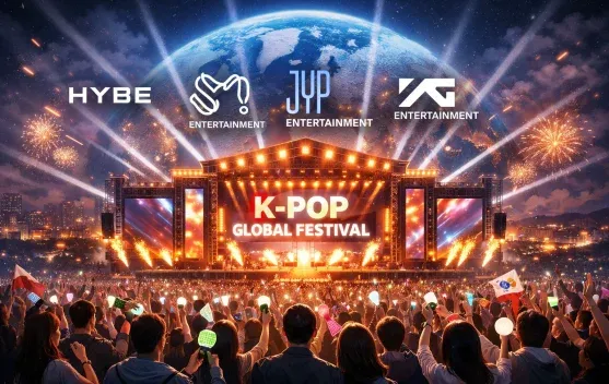 HYBE, SM, JYP, dan YG Jajaki Kolaborasi Festival Musik Global Mulai 2027