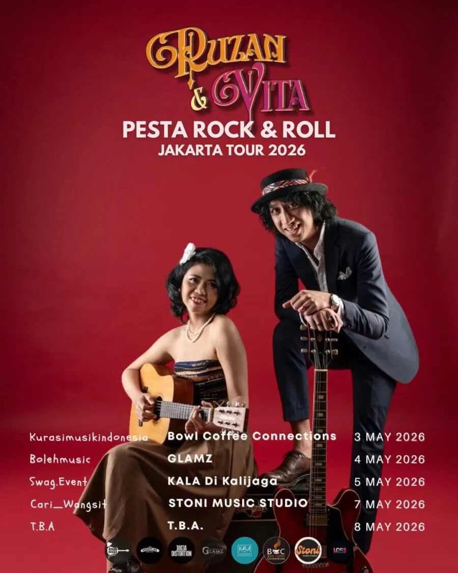 Ruzan & Vita Gelar “Pesta Rock n Roll” Jakarta Tour pada 3–7 Mei 2026