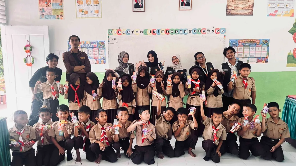 Mahasiswa KKN Universitas Andalas Gelar Penyuluhan Gizi Seimbang untuk Siswa SD di Nagari Panti Selatan