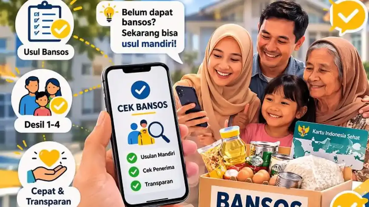 Pemerintah Buka Fitur Usulan Mandiri di Aplikasi Cek Bansos, Warga Bisa Ajukan Diri, Keluarga, hingga Tetangga